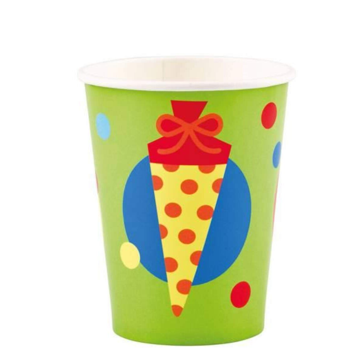 amscan Becher Schulanfang 250 ml, 8 Stück
