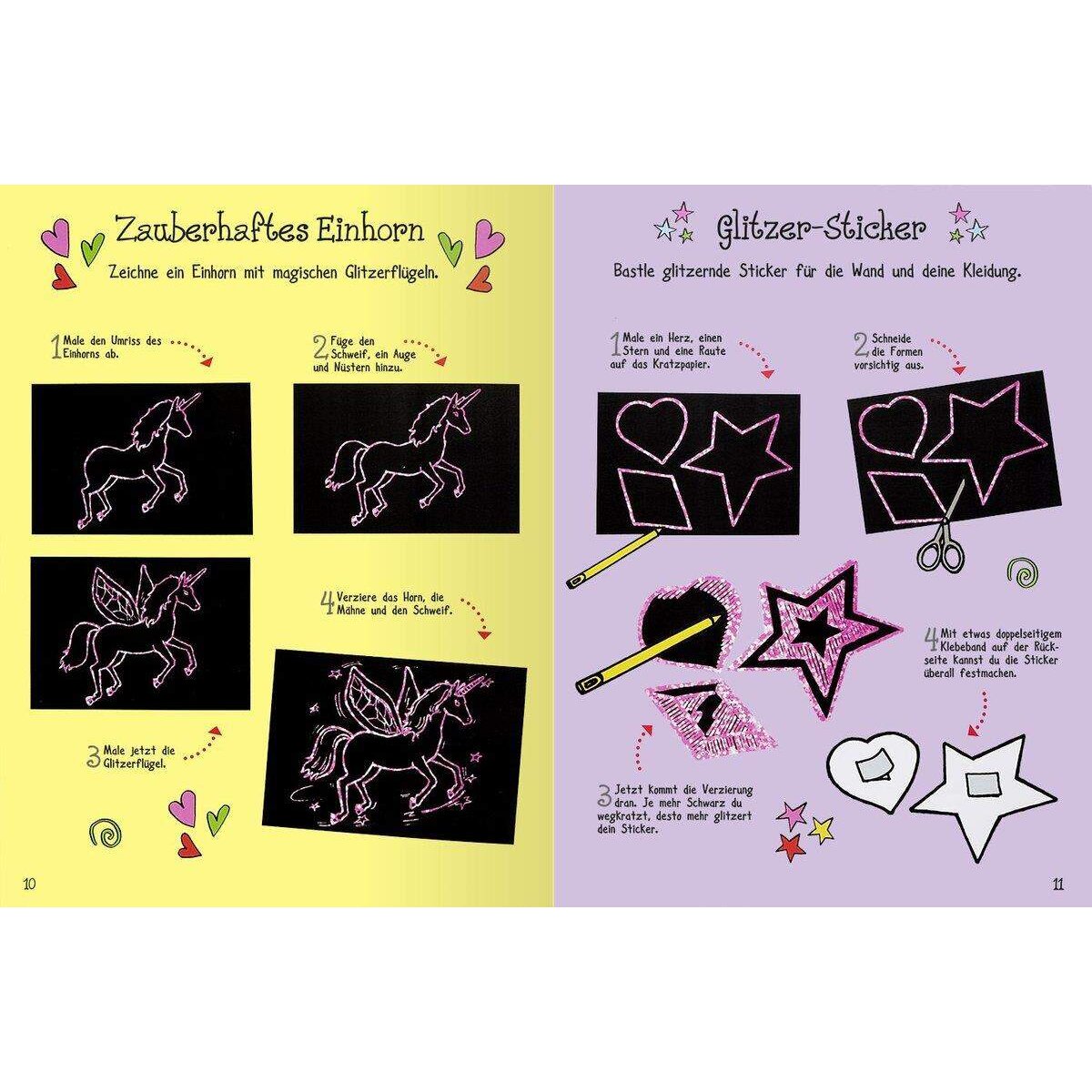 ars Edition ars kreativ Mein großes Kritzkatz Buch Glitzer