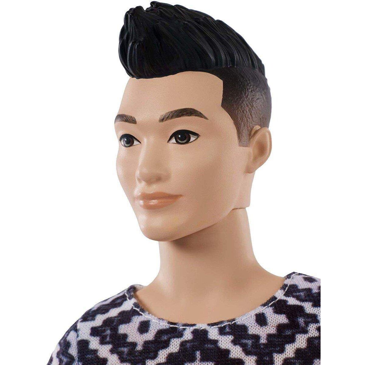 Barbie Ken Fashionista Hipster Outfit, schwarze Haare
