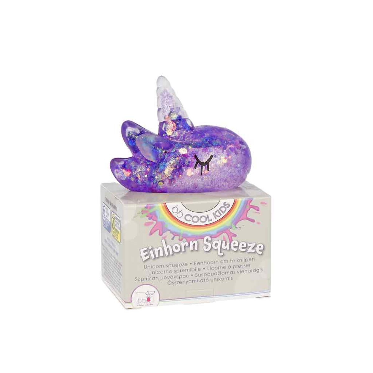 BB Klostermann Quetschfigur Einhorn, 4-fach sortiert