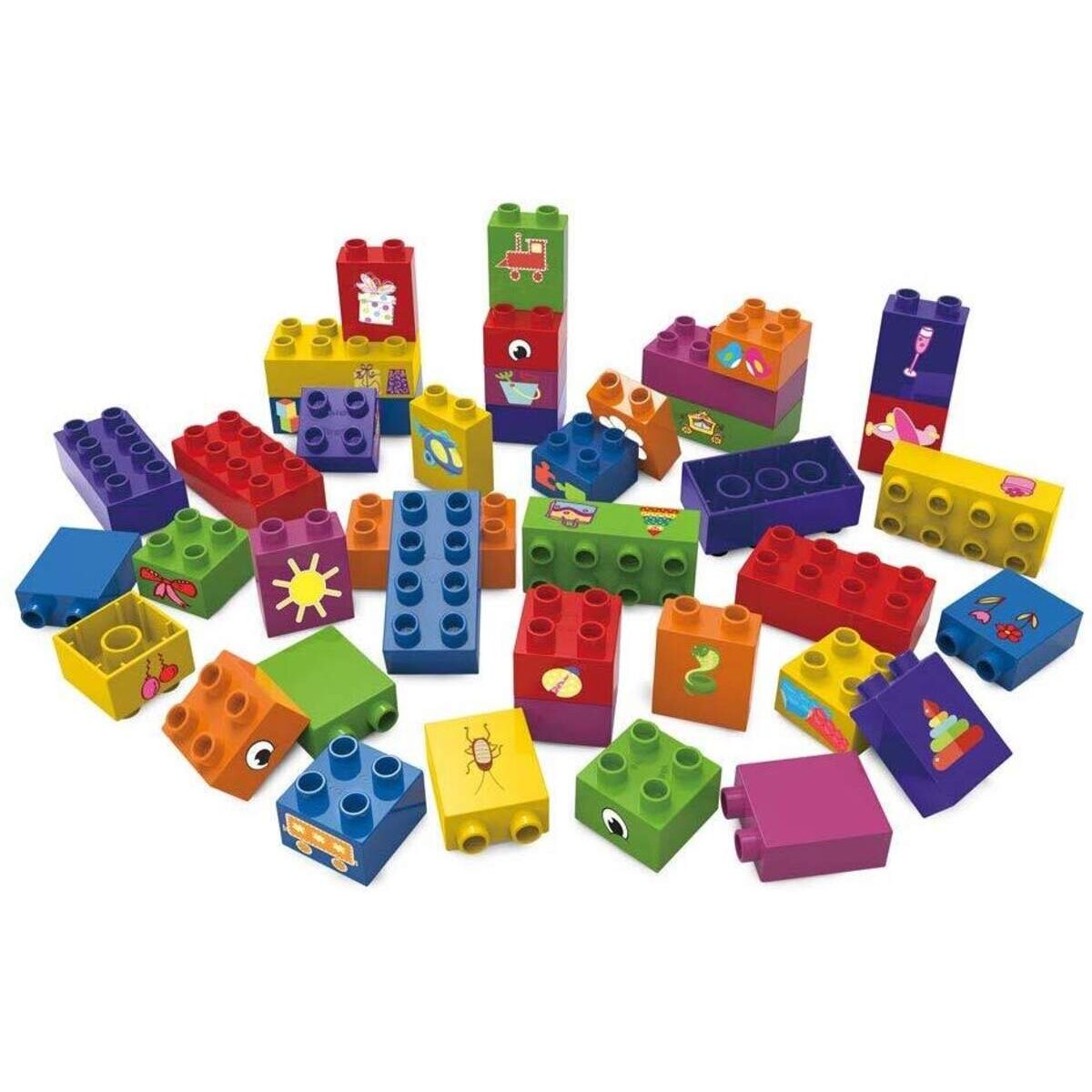 BiOBUDDi Bausteine Set, 40 Klemmbausteine