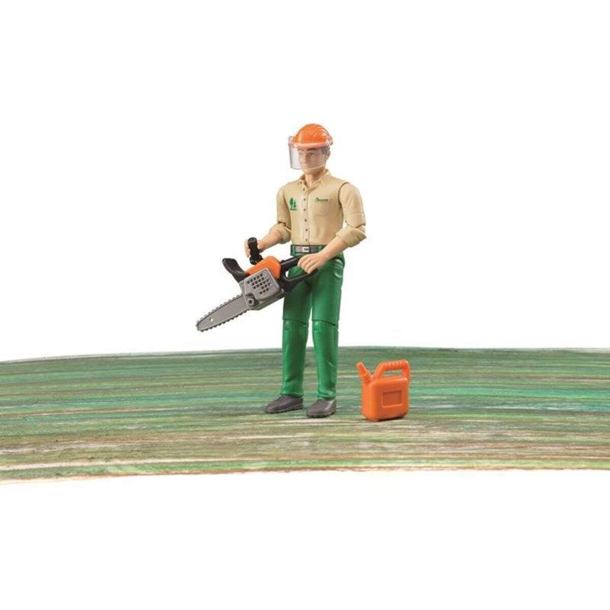 BRUDER® Figur Forstarbeiter Mit Zubehör