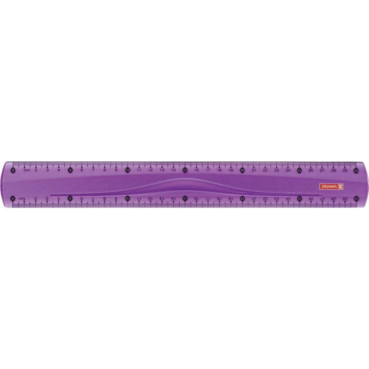 BRUNNEN Lineal Colour Code, purple, 30cm