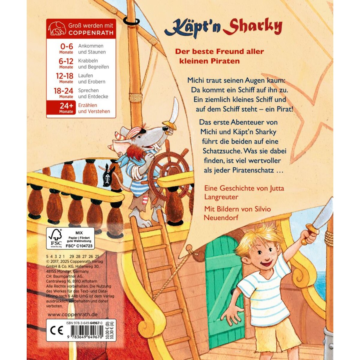 Coppenrath Verlag Die große Schatzsuche - Käpt'n Sharky (Pappbilderbuch)