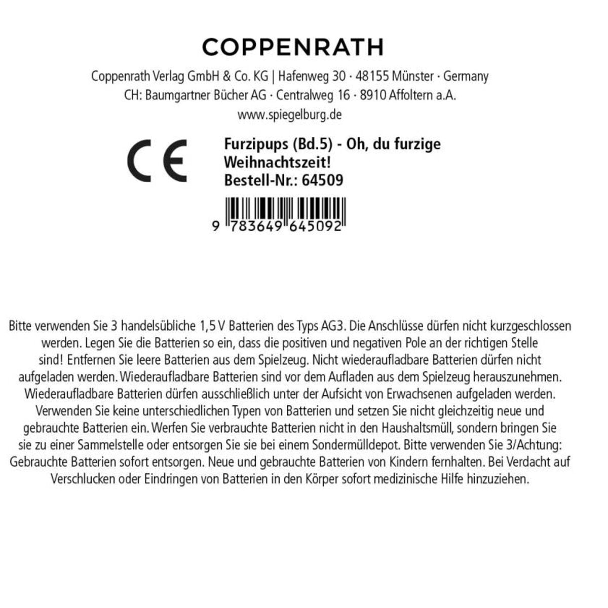 Coppenrath Verlag Furzipups (Bd.5) - Oh, du furzige Weihnachtszeit!