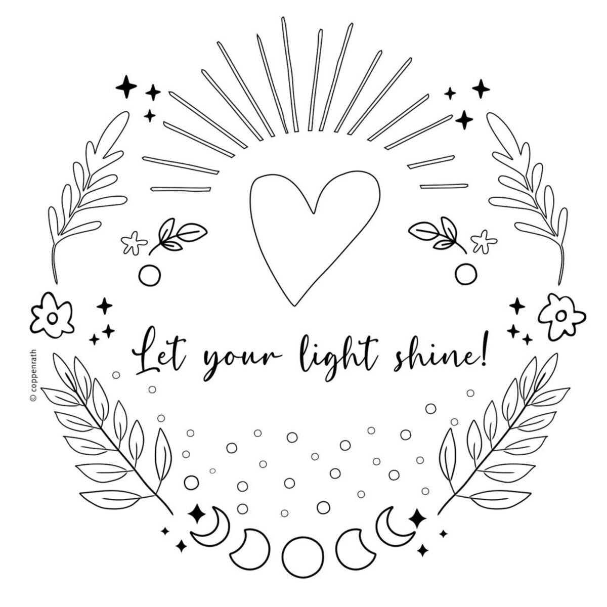 Coppenrath Verlag Goldfolien-Malblock - Male dein Leben in den schönsten Farben