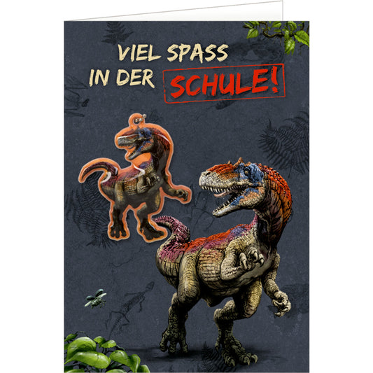 Coppenrath Verlag Grußkarte m. Anh. - Viel Spaß in der Schule! (T-Rex World)