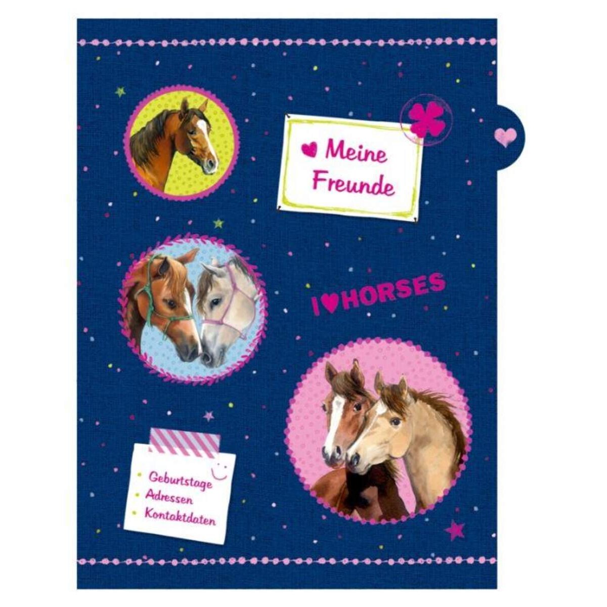 Coppenrath Verlag Sammelordner Meine Schulzeit - Pferdefreunde (blaues Design)