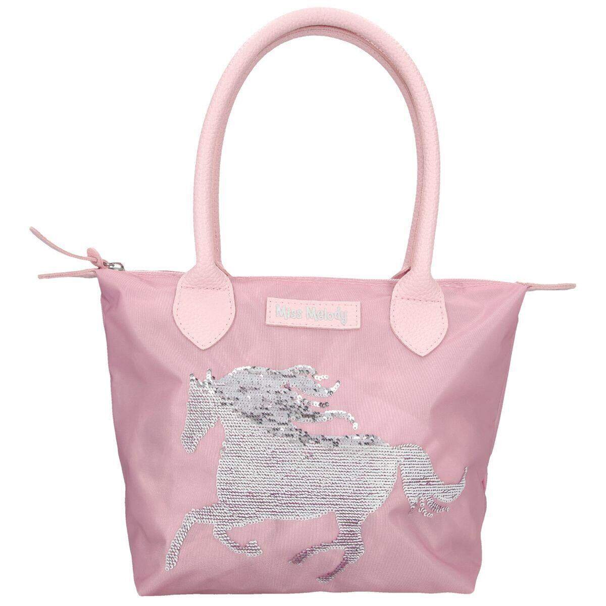 Depesche Miss Melody Handtasche Pailletten, Rosa