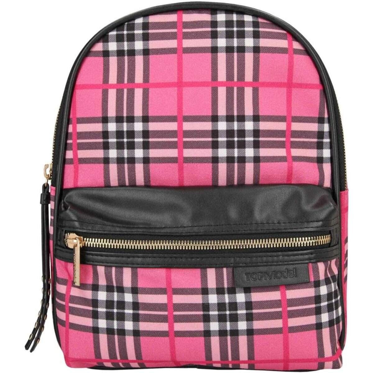 Depesche TOPModel Karo Rucksack beige & pink, sortiert
