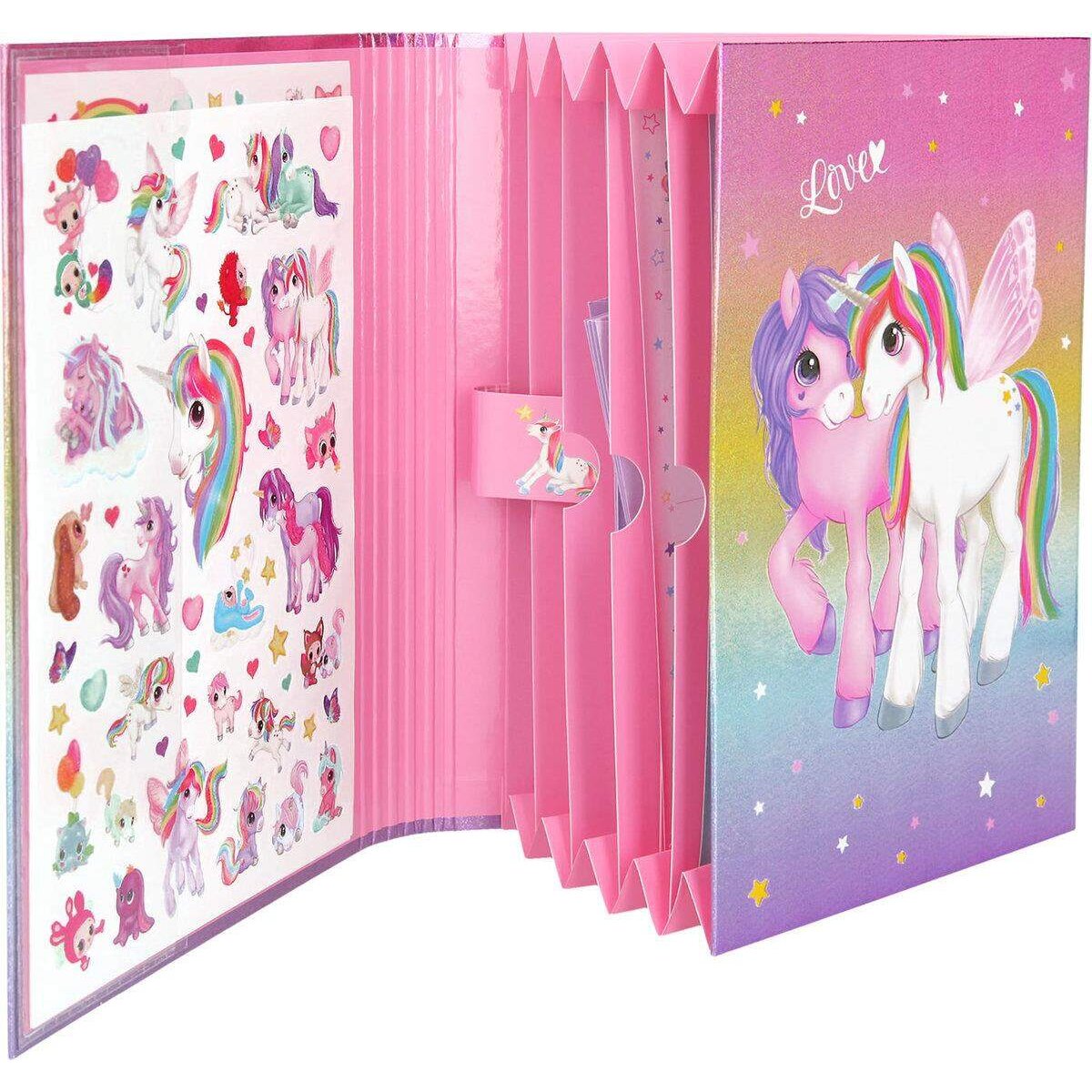 Depesche Ylvi & the Minimoomis Briefpapier in Fächermappe, Einhorn Naya
