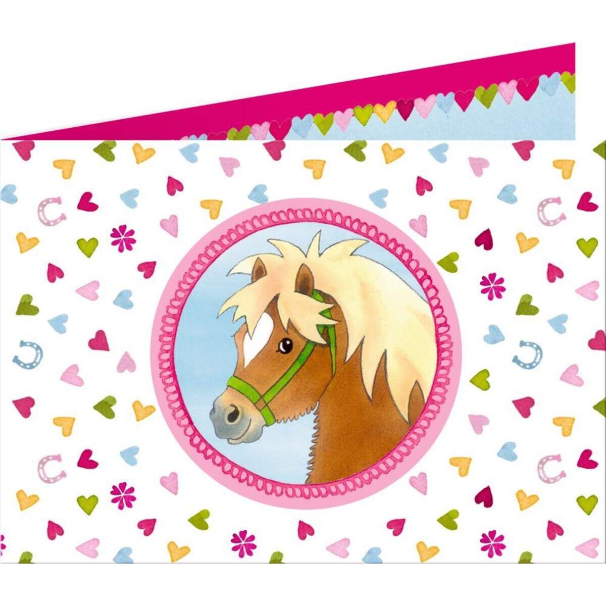 Die Spiegelburg Einladungskarten Mein kleiner Ponyhof 8 Stück