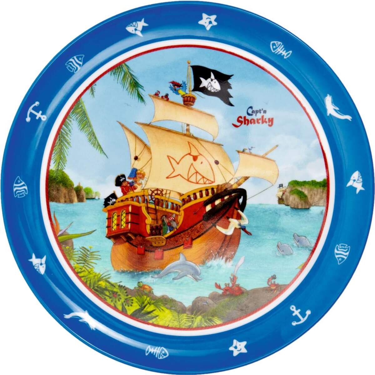 Die Spiegelburg Melamin-Teller Capt'n Sharky