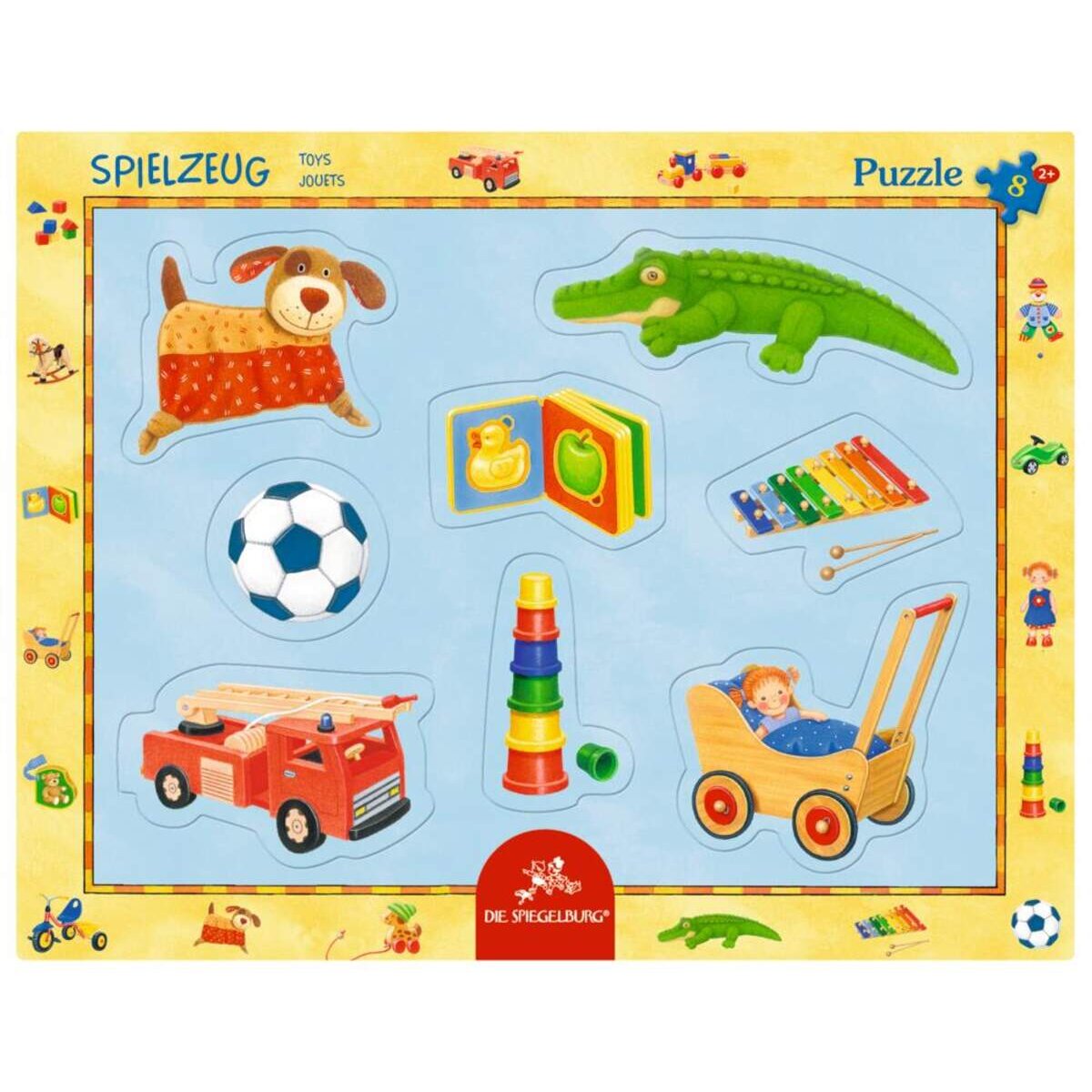 Die Spiegelburg Rahmenpuzzle mit Fingerlochstanzung Spielzeug, 8 Teile