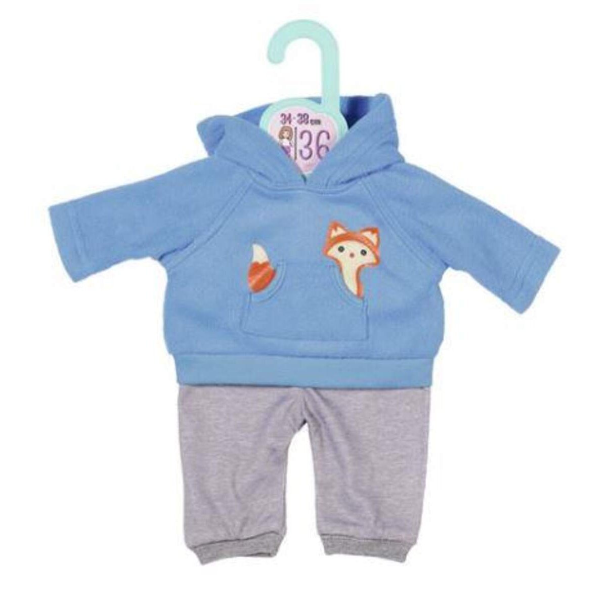 Dolly Moda Sport-Outfit blau Gr. 36 cm