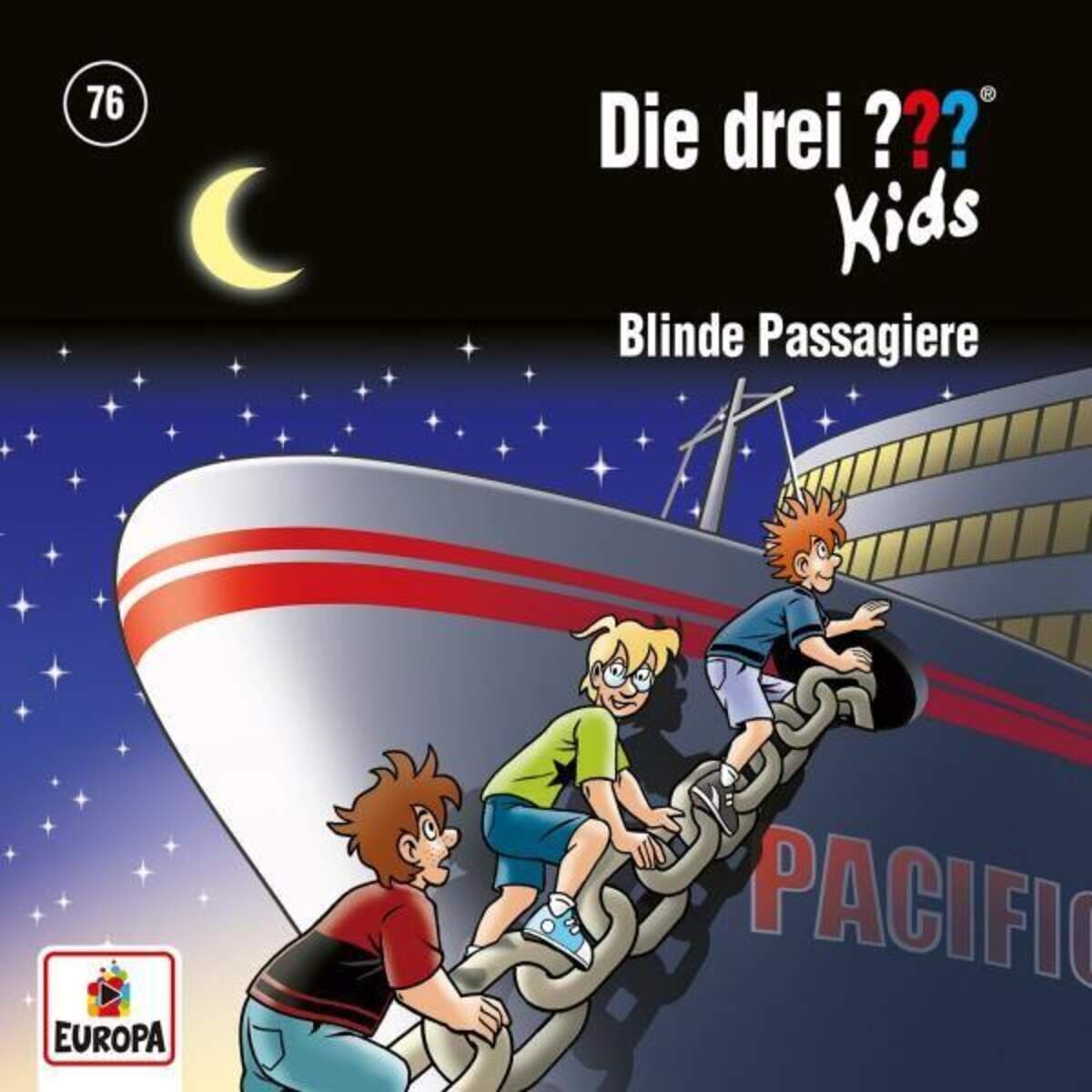 Europa Hörspiel-CD Die Drei ??? Kids Folge 76 - Blinde Passagiere