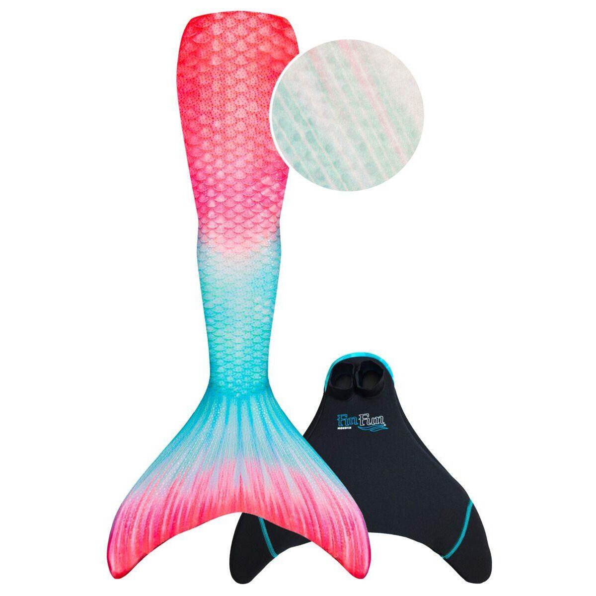 Fin Fun Meerjungfrau Flosse Größe M / 122 - 134, für Kinder ab 8 Jahren, Bahama Blush