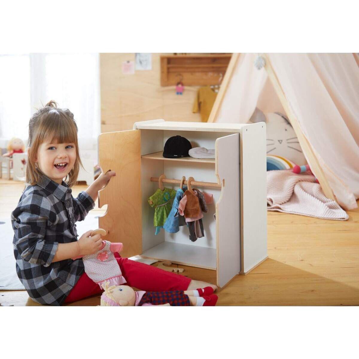 HABA 304861 Puppenschrank Tulpentraum