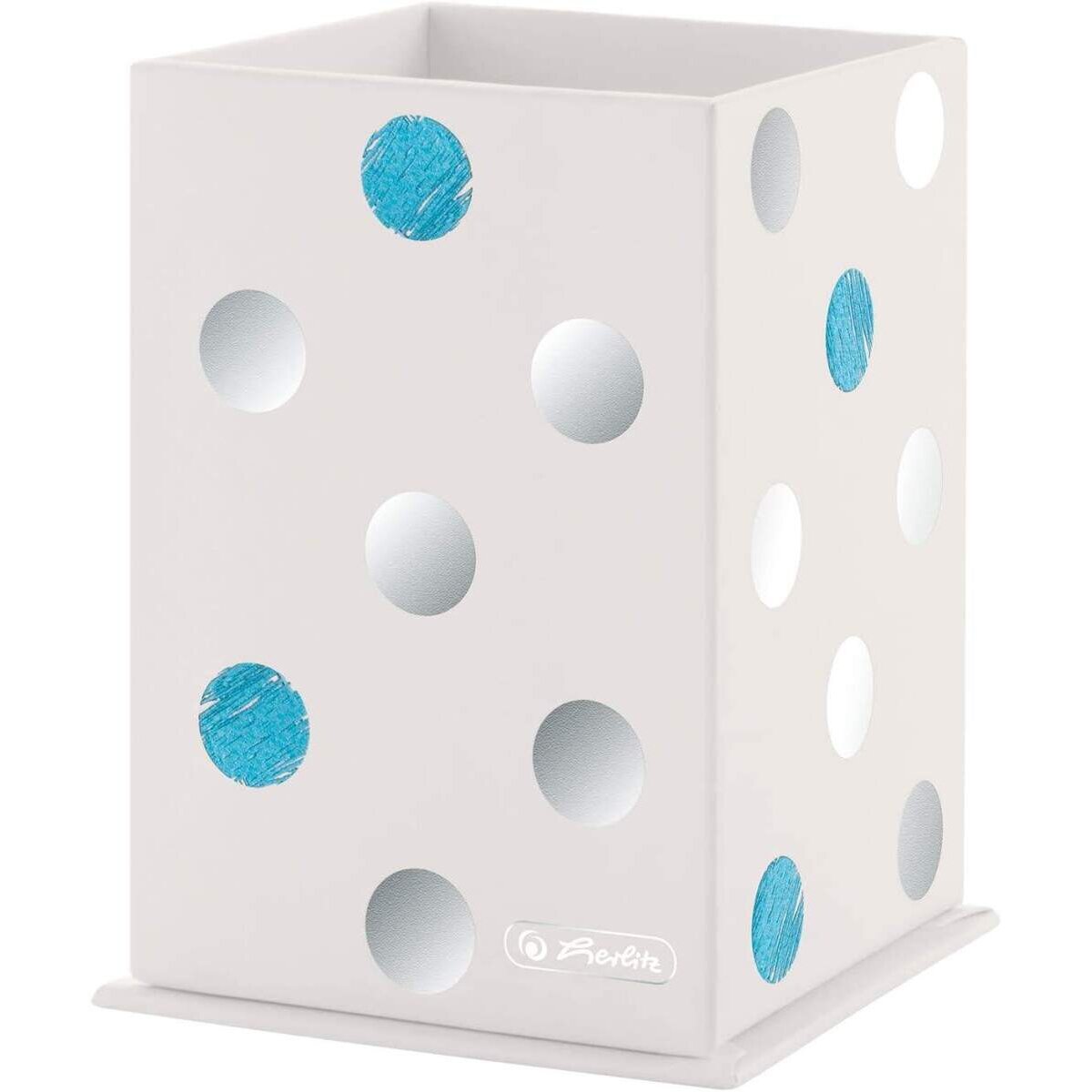 Herlitz Stifteköcher rechteckig gepunktet Frozen Glam