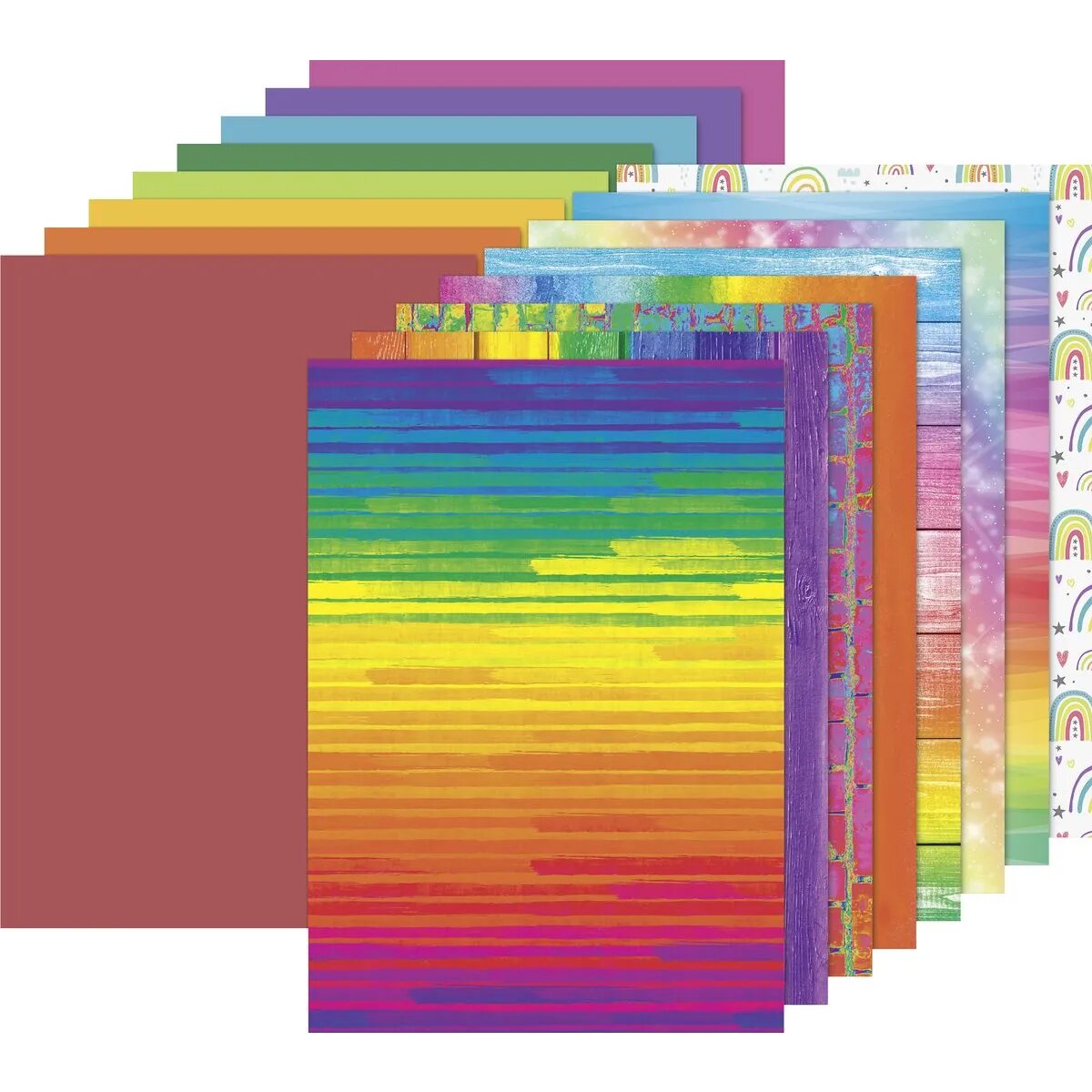 Heyda KartonBlock Regenbogen 16 Blatt, A4