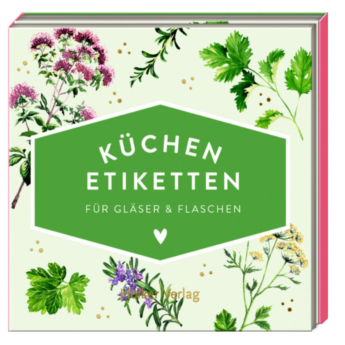 Hölker Küchen-Etiketten für Gläser & Flaschen, Kräuter (Küchenpapeterie)