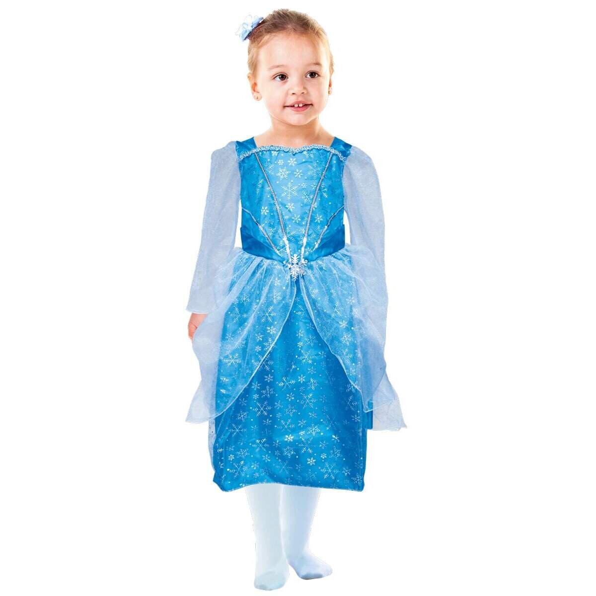 Idena Kinderkostüm Blaue Prinzessin, Gr. 104 cm