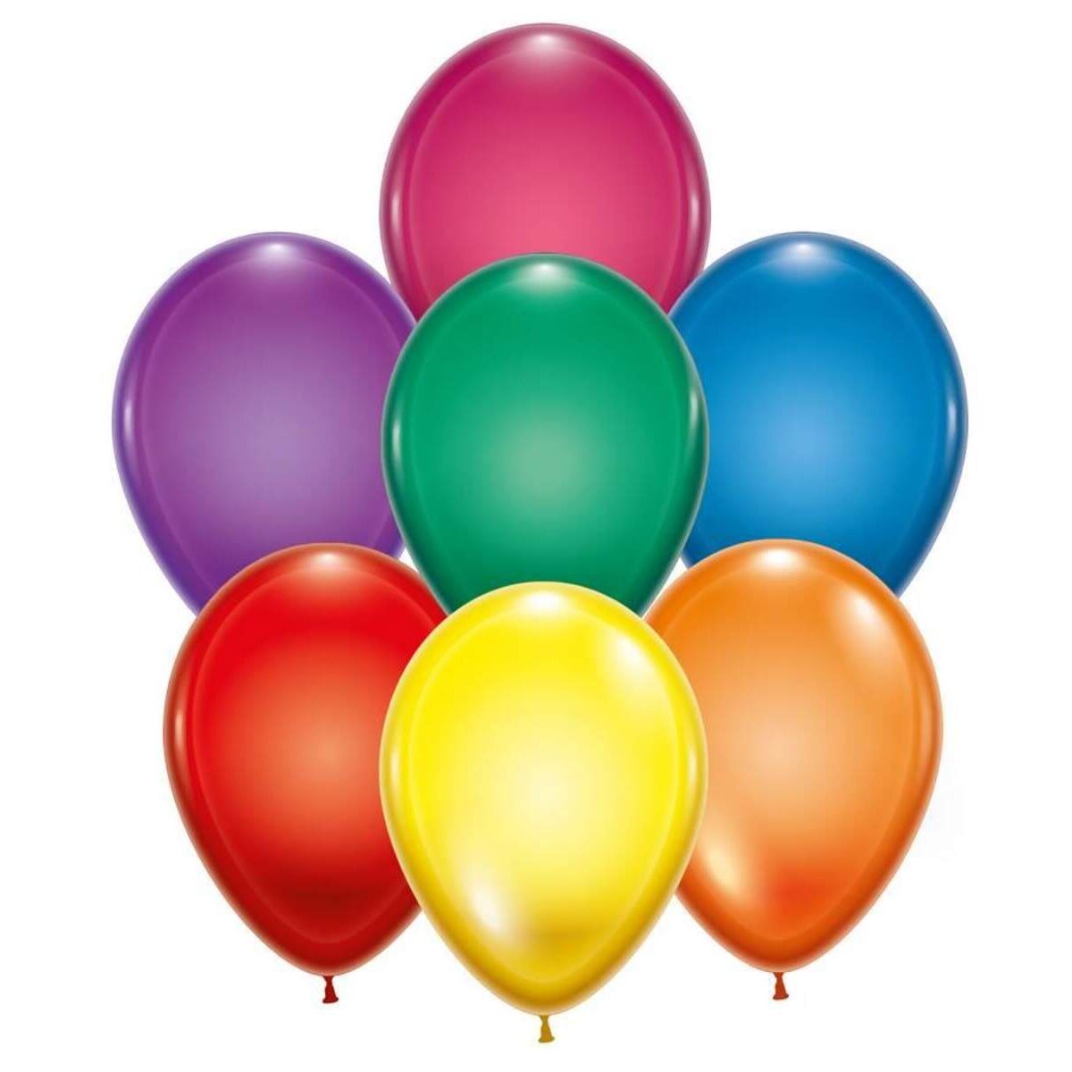 Karaloon Ballon "Kristallfarben" Heliumqualität 8 Stück