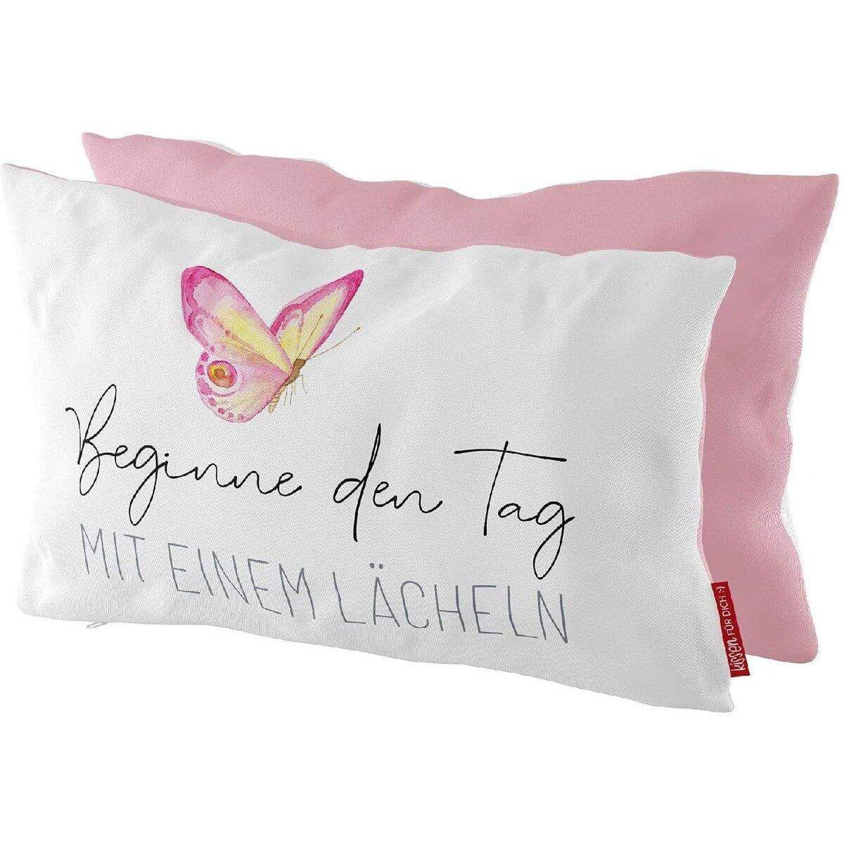 Kissen 25x40cm Beginne den Tag