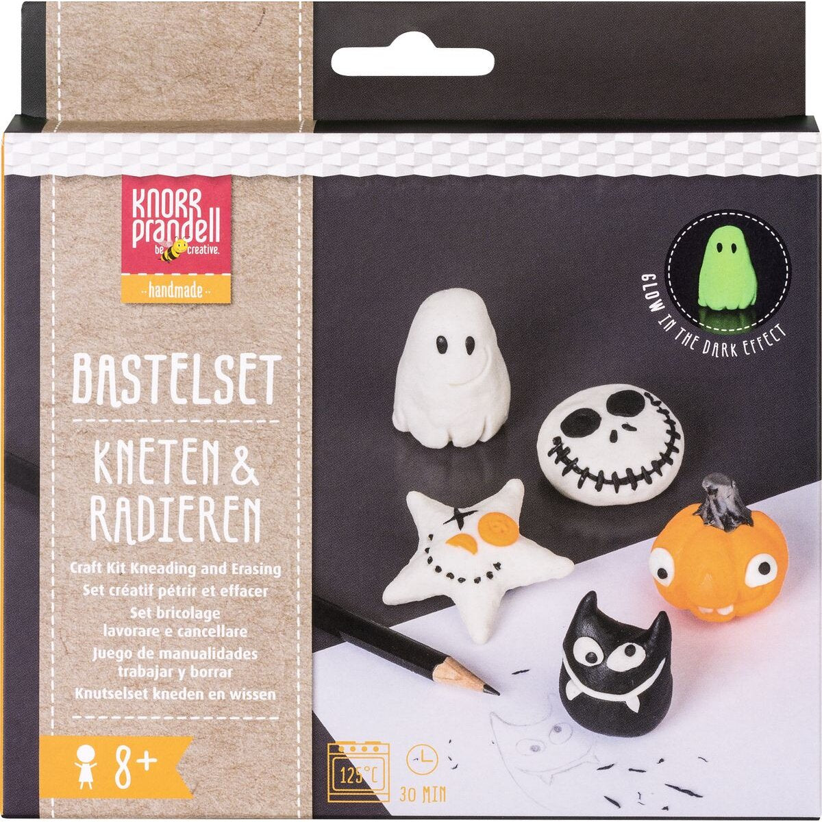 Knorr Prandell 212159106 Bastel-Set Kneten & Radieren „Nightmare“, 100 g