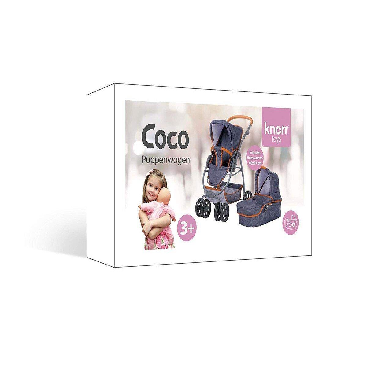 Knorrtoys Puppenwagen Coco dark blue