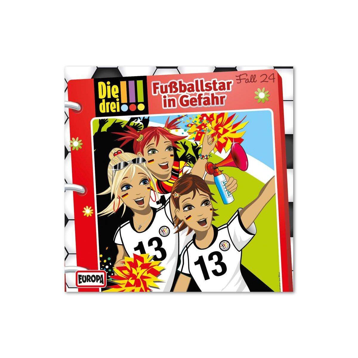 KOSMOS Hörspiel-CD Die drei !!! 24 Fußballstar in Gefahr