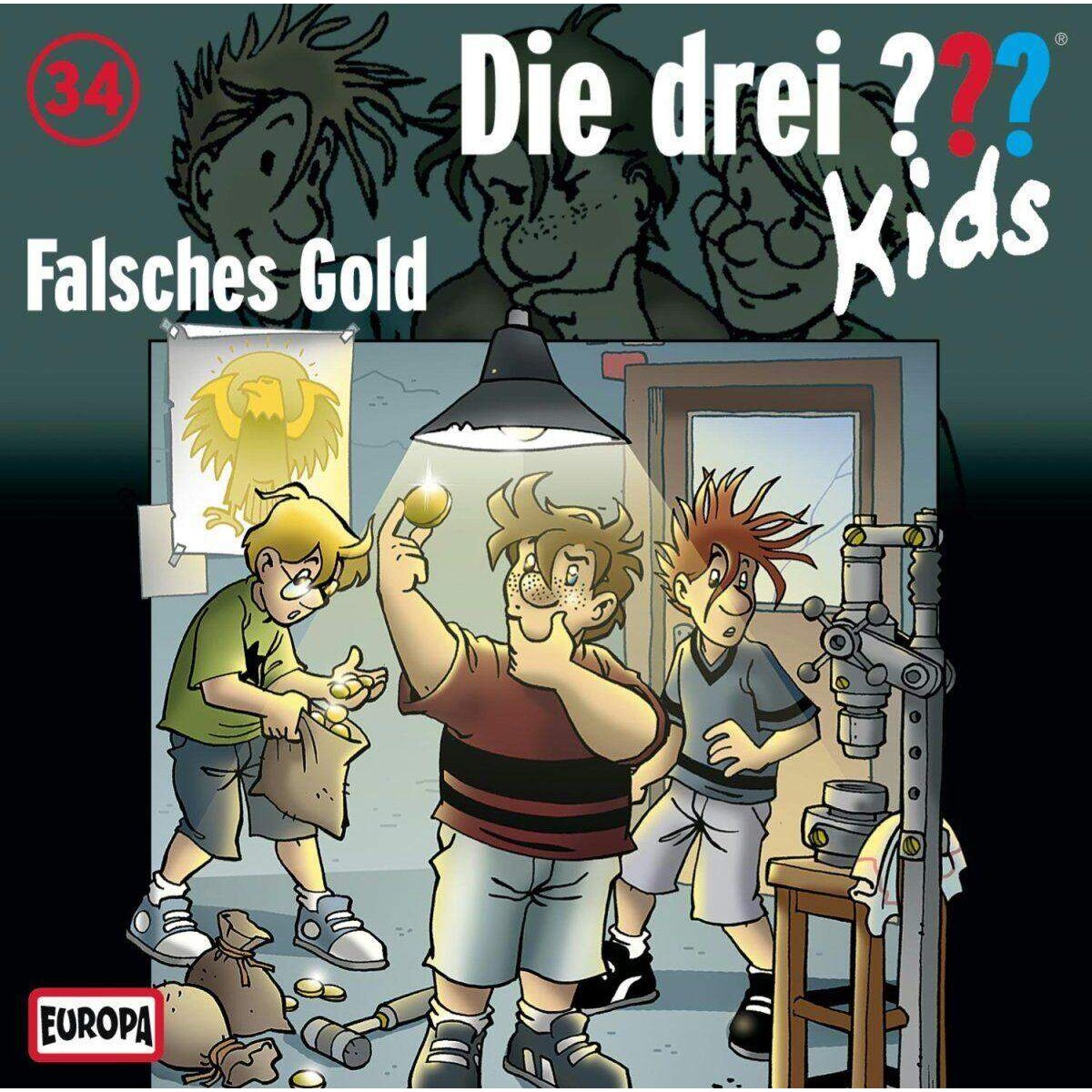 KOSMOS Hörspiel-CD Die drei ??? Kids 34 Falsches Gold