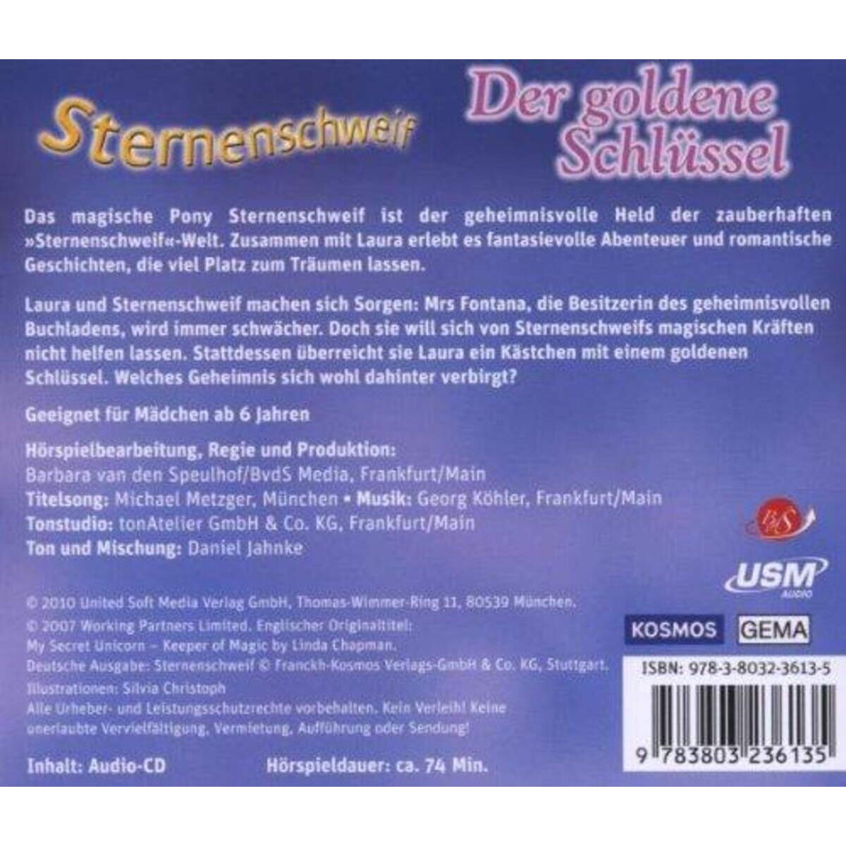 KOSMOS Hörspiel-CD Sternenschweif 14 Der Goldene Schlüssel
