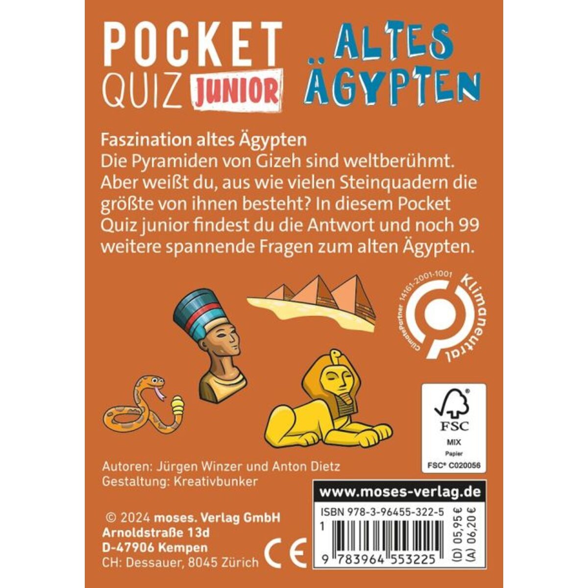 moses. Pocket Quiz Junior - Altes Ägypten