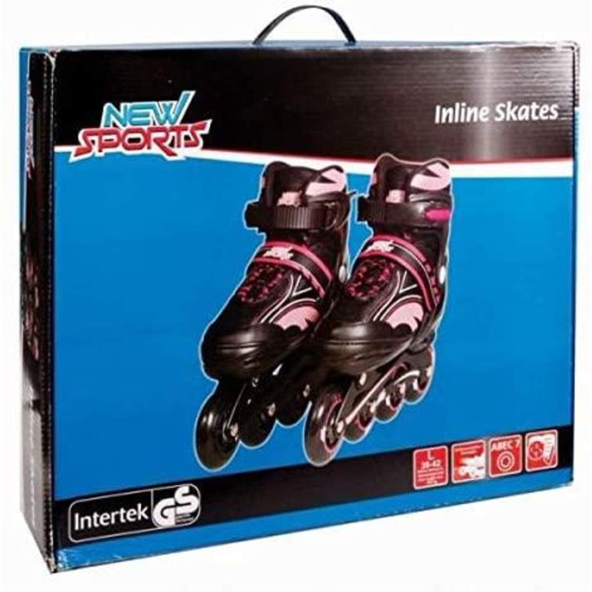 New Sports Inliner Pink, ABEC 7, Größe 39 – 42