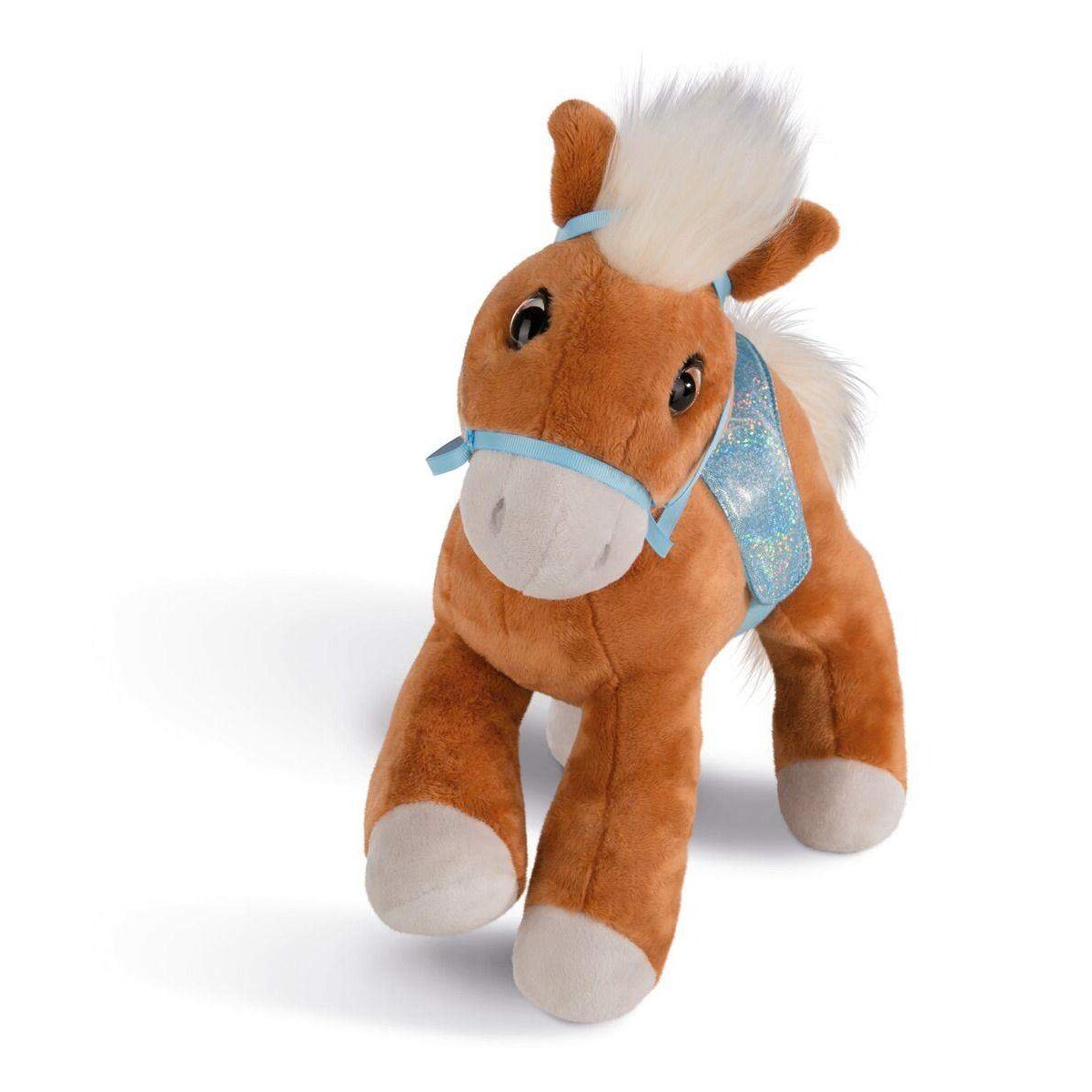 NICI Kuscheltier Pferd Leotie mit Zaumzeug und Sattel, 16 cm