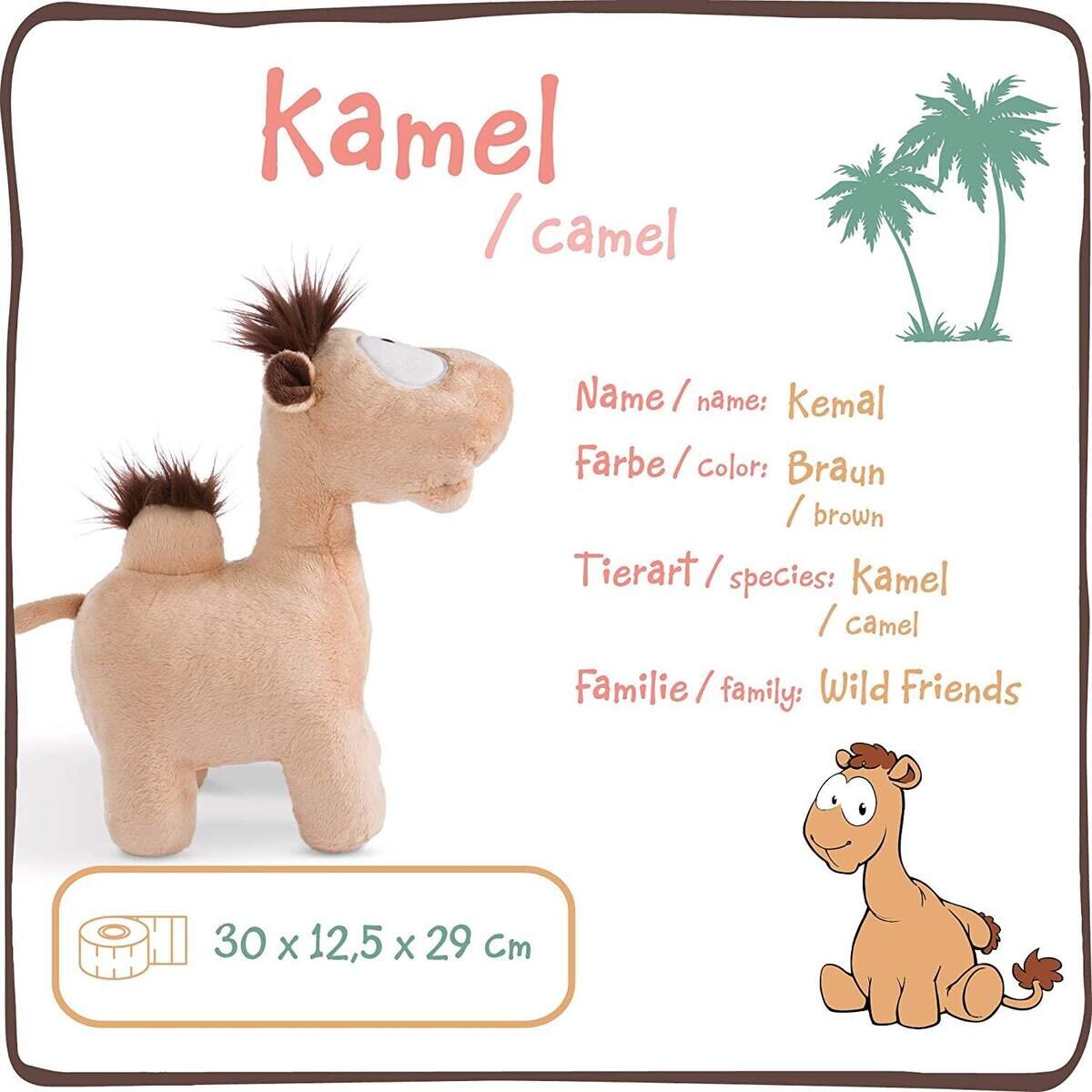NICI Plüschtier Kamel Kemal, 30 cm