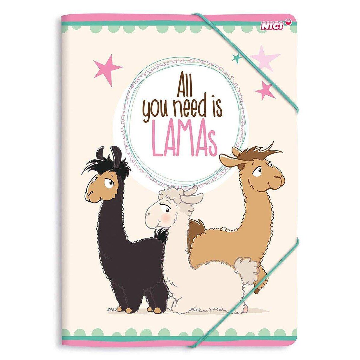 NICI Sammelmappe La-La-Lama DIN A4