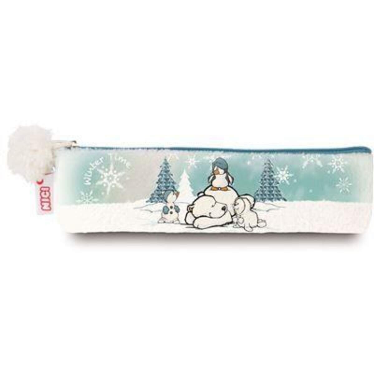 NICI Stiftemäppchen mit Eisbär, Pinguin, Robbe und Schneemann
