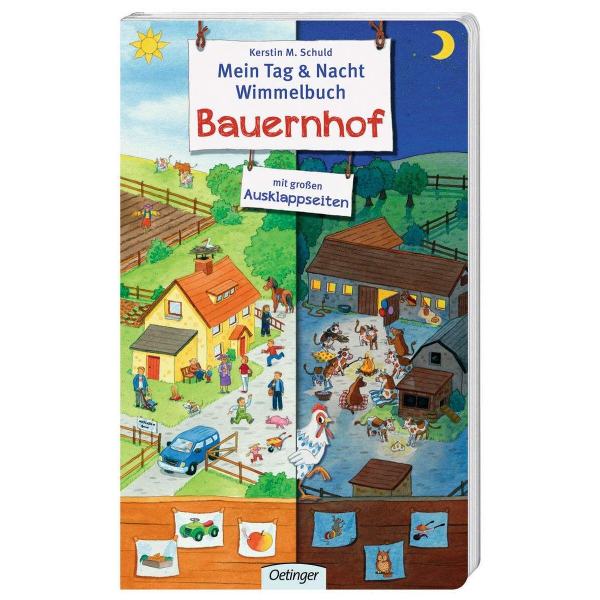 Oetinger Kerstin M. Schuld - Mein Tag & Nacht Wimmelbuch Bauernhof