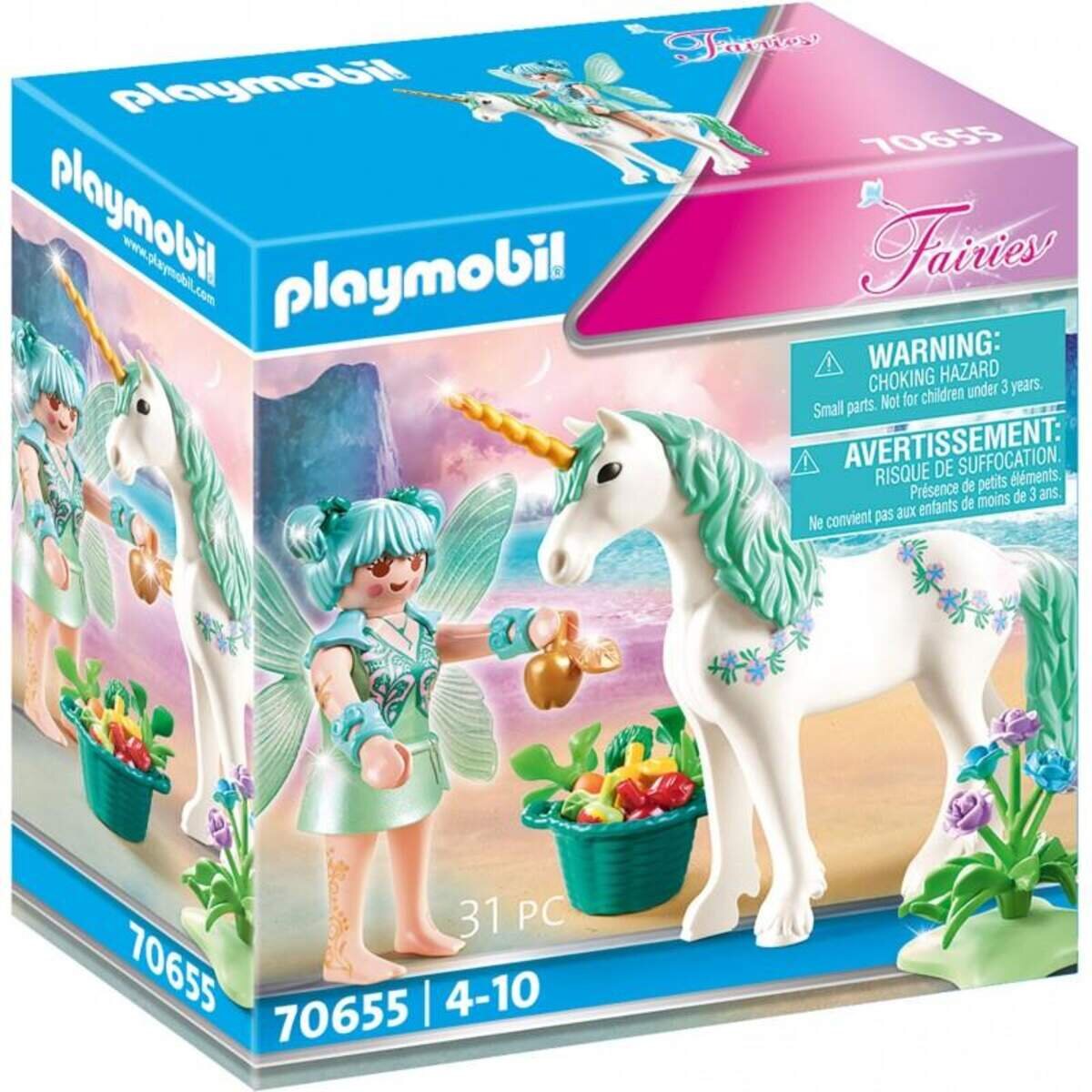 PLAYMOBIL® 70655 Fairies Einhorn mit Fütter-Fee