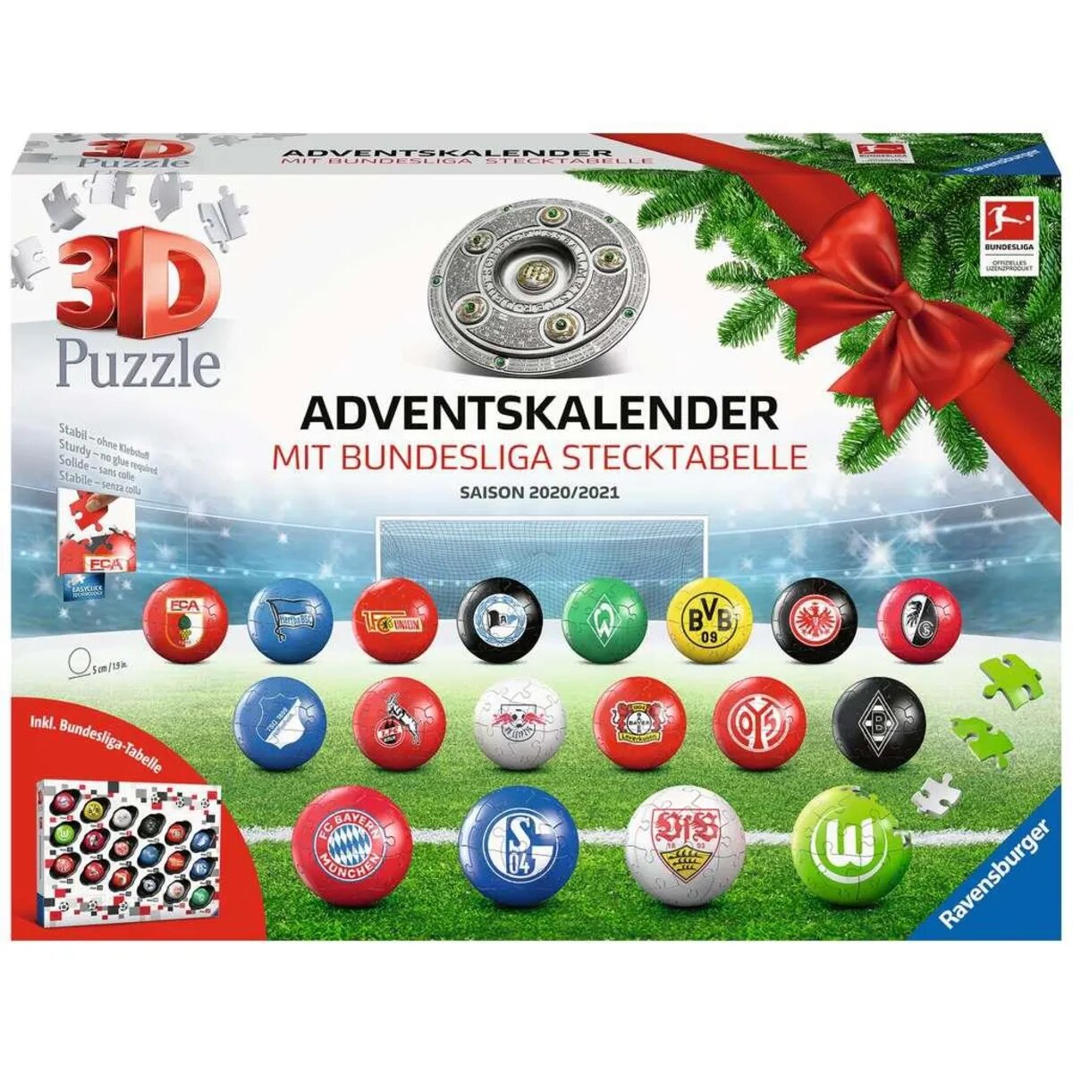 Ravensburger 3D Puzzle Bundesliga Adventskalender 2020