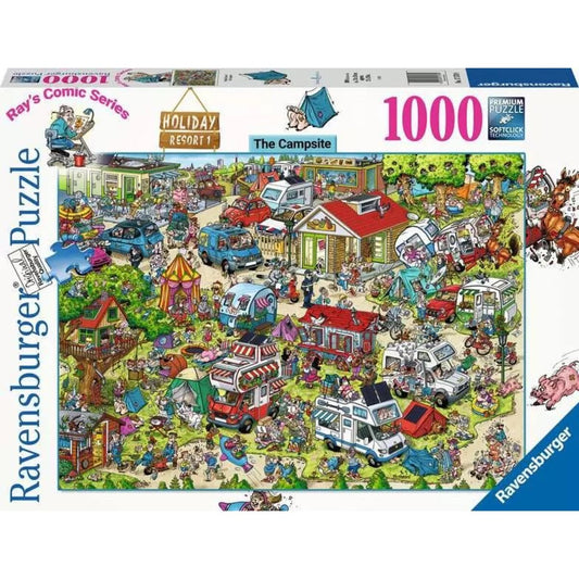 Ravensburger Puzzle - Holiday Resort 1 - The Campsite, 1000 Teile