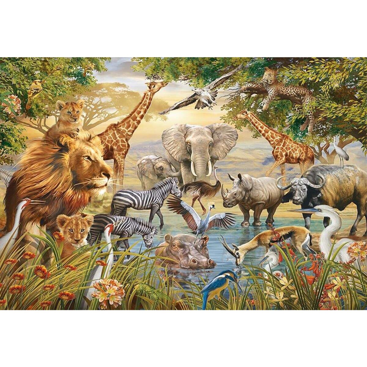 Ravensburger Puzzle Am Wasserloch, 500 Teile