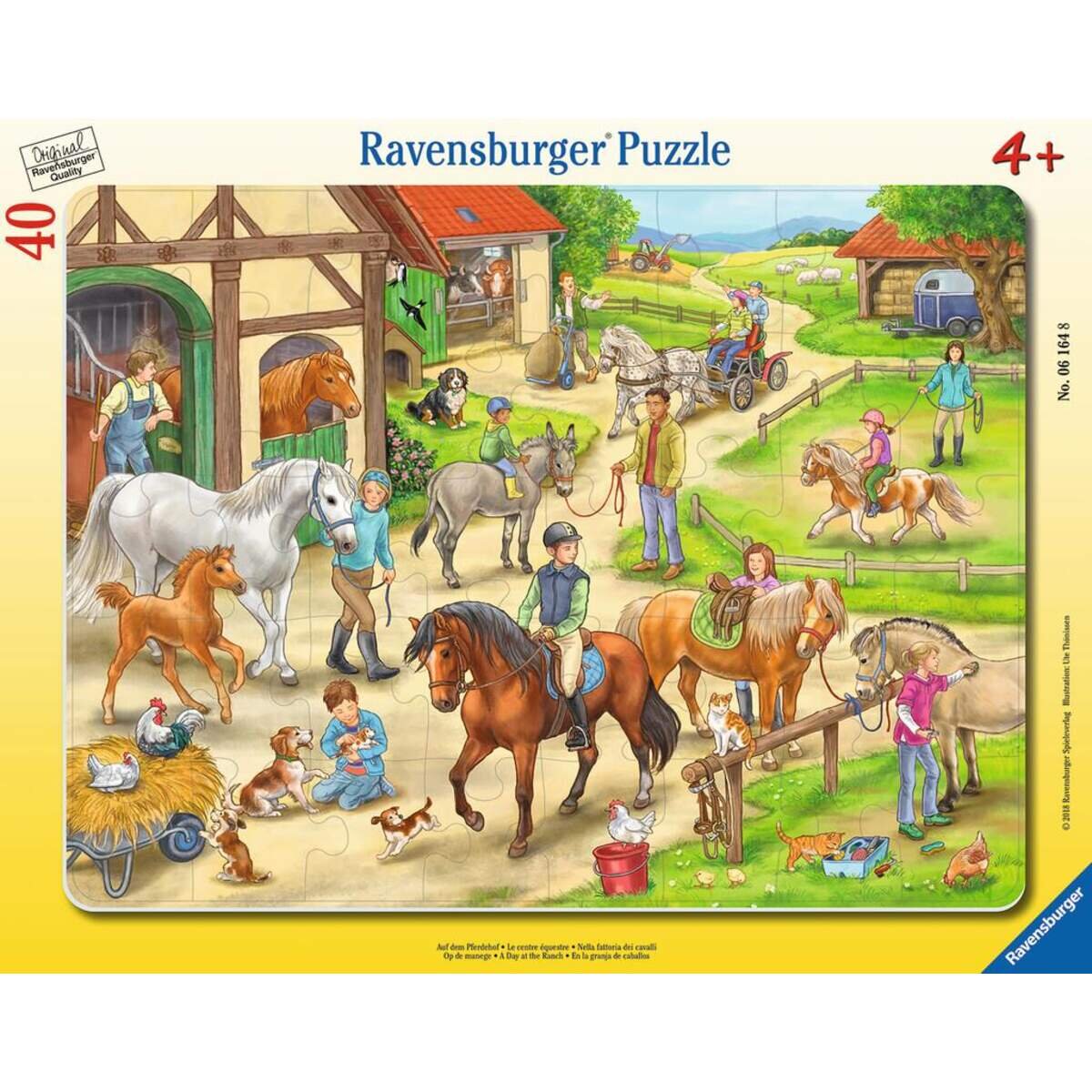 Ravensburger Puzzle - Auf dem Pferdehof, 40 Teile