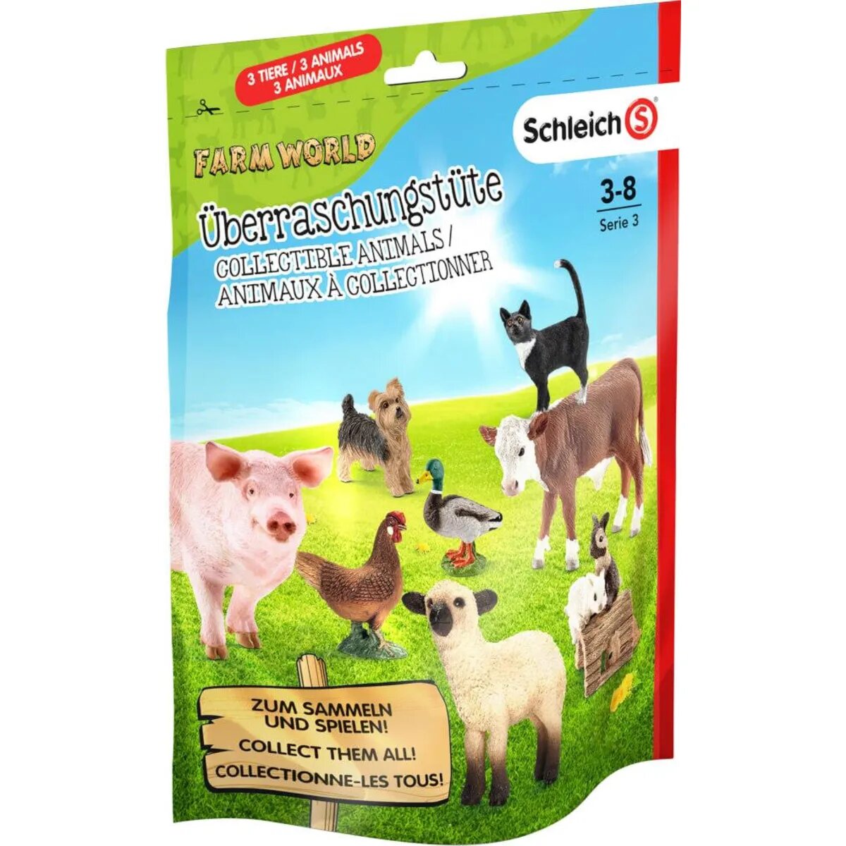 Schleich® 87692 Farm World Überraschungstüte mit 3 Tieren
