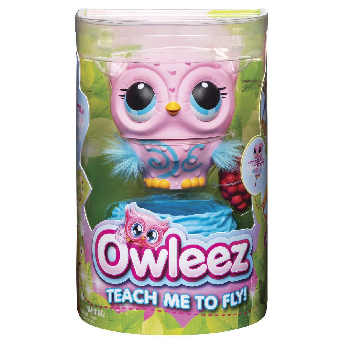 Spin Master Owleez Interaktive Eule, pink