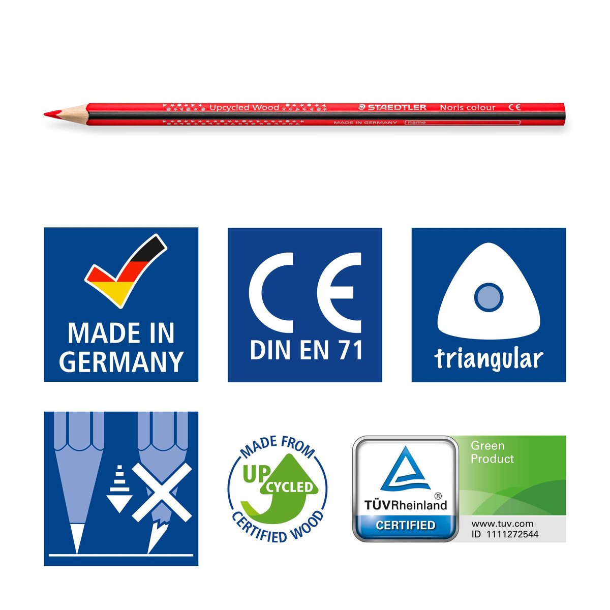 STAEDTLER® Noris® colour 187 Buntstift, Kartonetui mit 24 Buntstiften in sortierten Farben