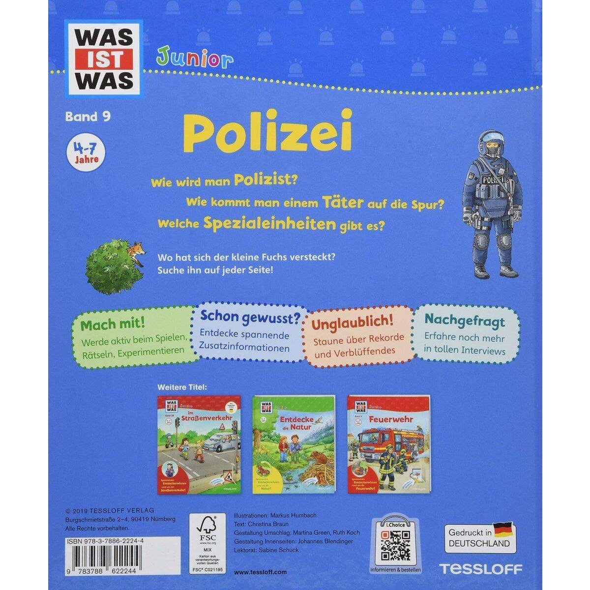 Tessloff WAS IST WAS Junior 9 - Polizei