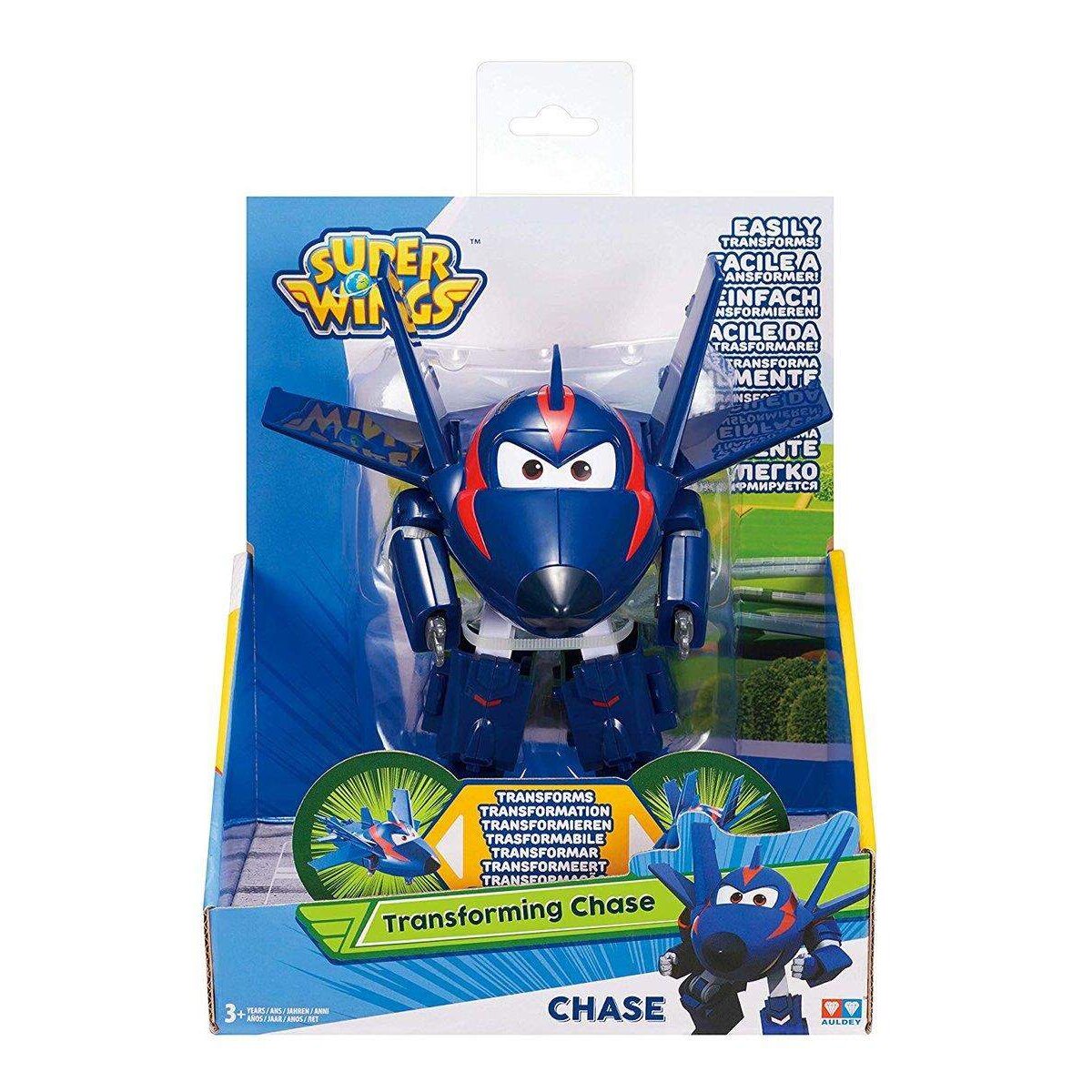 Waiky Super Wings Transforming Agent Chace